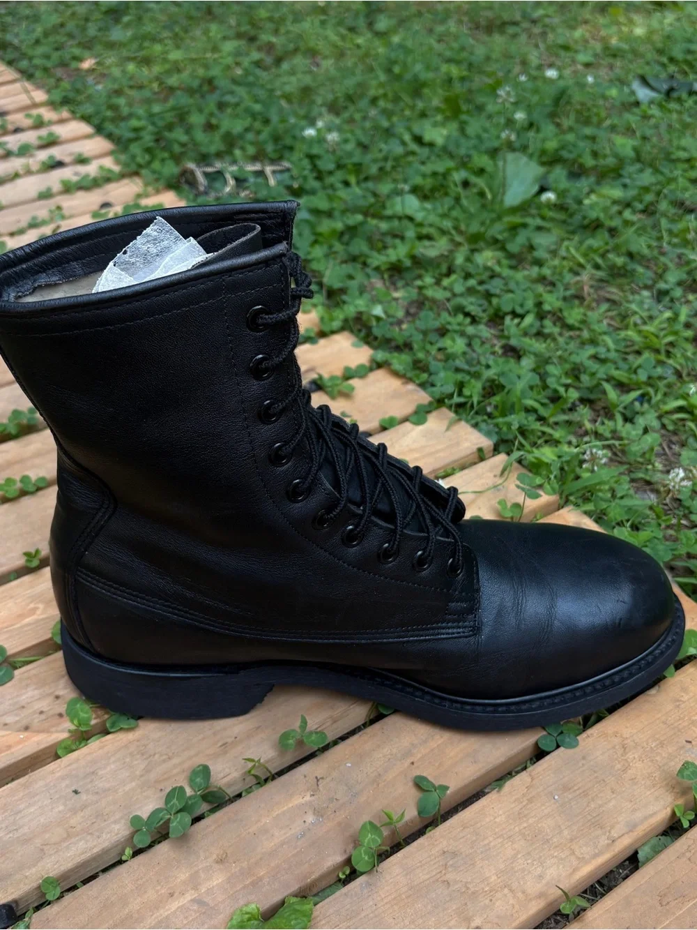 Vintage 1994 Wolverine US Military Steel Toe Combat Boots 9R